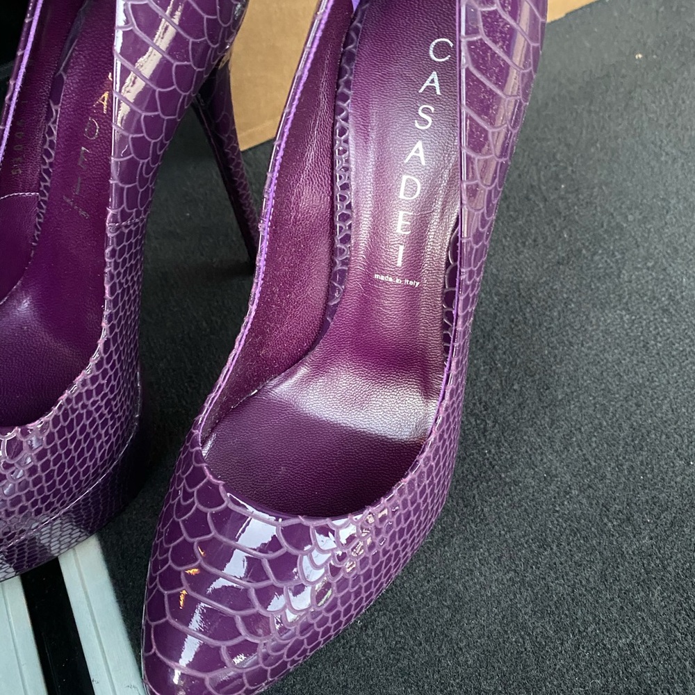 Casadei Purple Python Heels - Picture 3 of 6